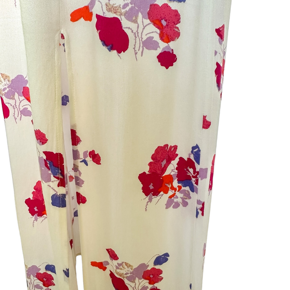 MINKPINK Falling Bloom Floral Smocked Off The Shoulder Maxi Dress White Pink  L - Picture 11 of 13